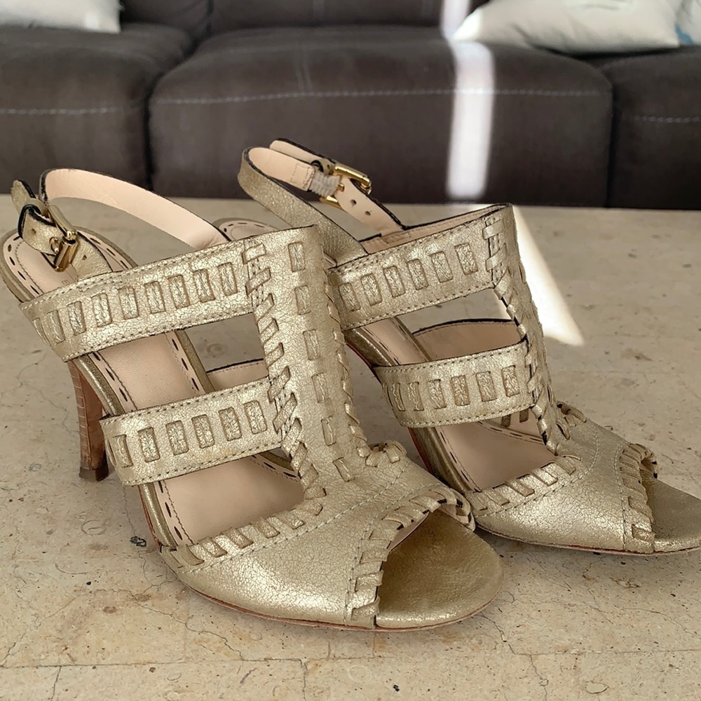 gold heels